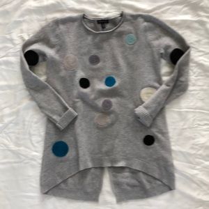 Grey polka dotted sweater